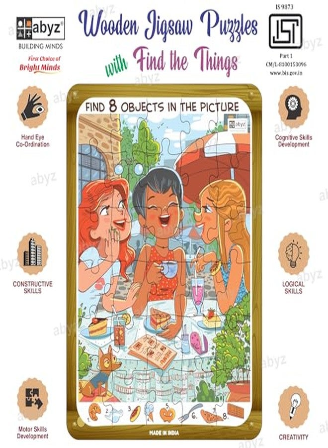 ABYZ Wooden Jigsaw Puzzle - Gossip Girls Playset for Fun Educational & Little Explorers, 30-Pieces & Pack of 5 Fun Games with Multicolor | Birthday Gift for (3-6 Year) Age Kids. - Image 4